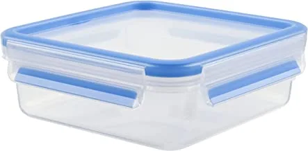 Tefal 0.85 Litre Square Master Seal Fresh Food Storage Clear/Blue