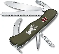 Victorinox Hunter Green Olive - Swiss Army Pocket Knife 111 mm - 12 Tools