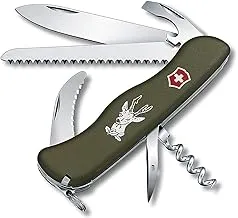 Victorinox Hunter Green Olive - Swiss Army Pocket Knife 111 mm - 12 Tools