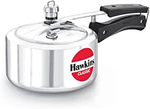 Hawkins Classic Aluminium Pressure Cooker, 2 Litres, Silver