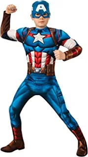 Rubie´s Captain America Child Costume - Large, Age 7-8 years, Blue