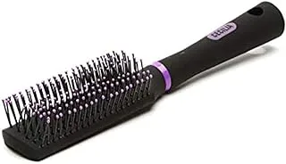 Cecilia Individual Hair Brush is Rectangular and Large Black/Purple