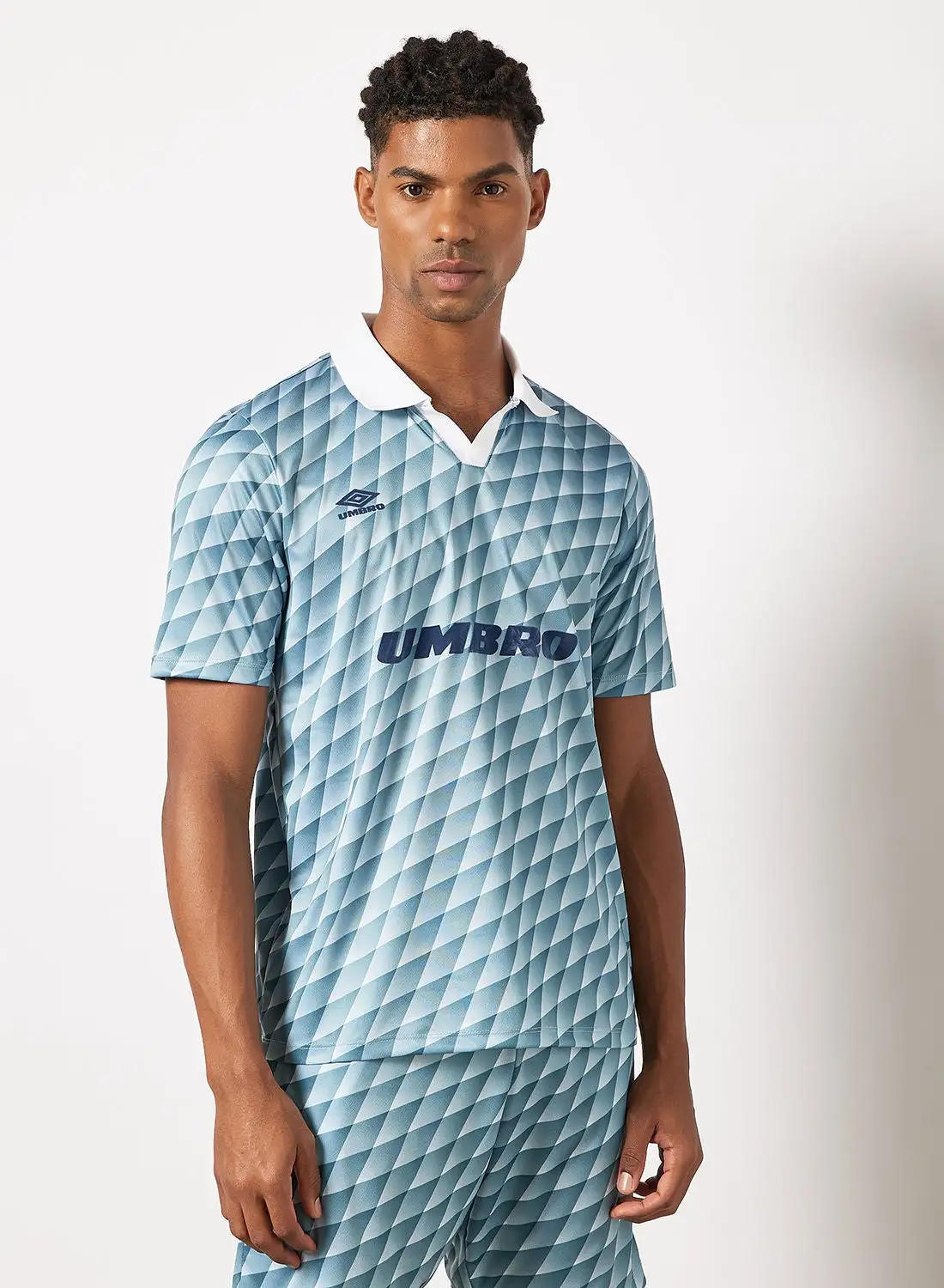umbro All-Over Print Collared T-Shirt