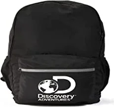 Discovery Adventures Foldable Duffle Backpack, Outdoor Camping, Hiking, Mountain Climbing Daypack Bag - BLACK