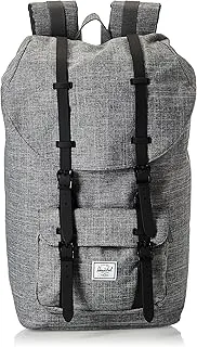 Herschel Supply Co. Men Herschel Little America Backpack, Raven Crosshatch/Black, Classic 25.0L, Little America Laptop Backpack