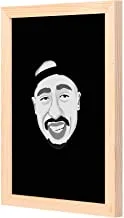 LOWHA black Tupac Wall Art with Pan Wood framed Ready to hang for home, bed room, office living room Home decor hand made wooden color 23 x 33cm By LOWHA