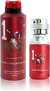 Beverly Hills Polo Club Sport No.1، Gift Set for Men EAU DE TOILETTE 50ml + Sport Deodorant 175ml