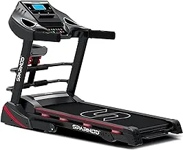 Sparnod Fitness STH-3500 (4 HP Peak) Automatic Treadmill - Foldable Motorized Running Indoor Treadmill for Home Use