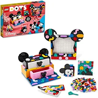 LEGO® DOTS | Disney Mickey Mouse & Minnie Mouse Back-to-School Project Box 41964 Building Kit (669 Pieces)
