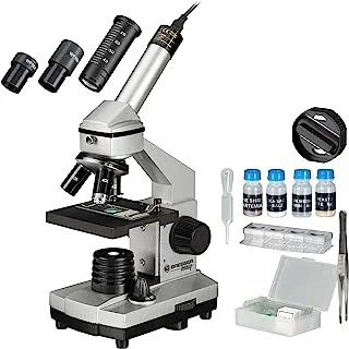 Bresser Junior 40x-1024x Microscope with HD Eyepiece Camera Silver