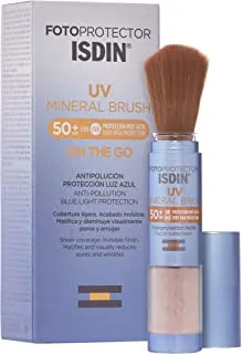 ISDIN Fotoprotector UV Mineral Brush on the go SPF 50+, 2 g, Transparent, 1 Count (Pack of 1)