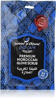 Jardin d'Oleane Moroccan Glove Scrub ، أزرق
