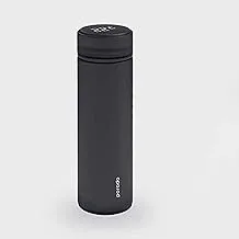 Porodo Smart Water Bottle Cup With Temperature Indicator, 500ml,17 Oz (Black)