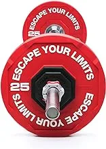 Escape Fitness PU Bumper Plate, 25 kg Capacity