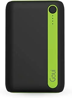 Goui ECON-10 بنك طاقة أسود 10000 مللي أمبير مع كابل USB صغير 30 سم