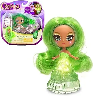 Skyrocket 18340 Crystalina Aventurine Dolls, collectables Light Up Crystal Fairy, with Stand and Amulet