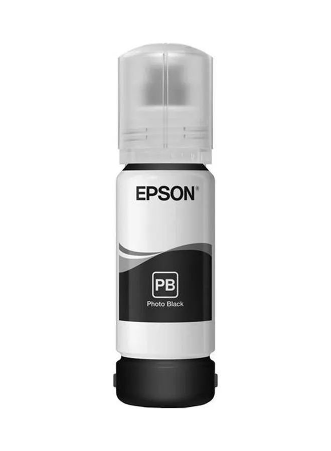 زجاجة حبر EPSON 106 EcoTank ، حبر صور لإعادة تعبئة الطابعة - أسود