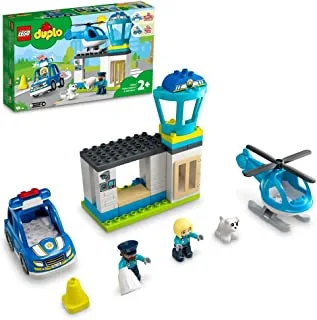 LEGO® DUPLO® Rescue Police Station & Helicopter 10959 Building Toy (40 Pieces)