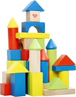 Andreu Toys TK15101 مجموعة مكعبات خشبية ، متعددة الألوان ، 18 × 21.5 سم