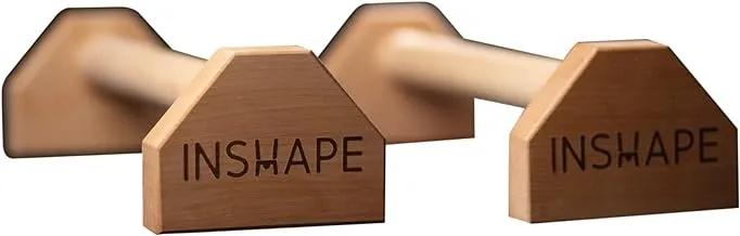 Inshape Push Up Bar, Natural Wooden