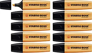 Stabilo 70/54 10 Highlighter Pen - Boss Original Box of Orange