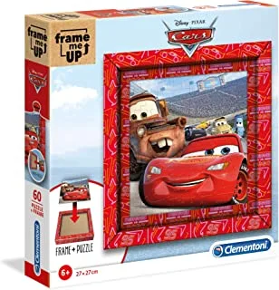 Clementoni Puzzle Disney Cars 60 PCS with Frame (27 x 27 CM) - For Age 6 Years Old Multicolor