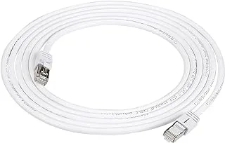 Amazon Basics RJ45 Cat 7 High-Speed Gigabit Ethernet Patch Internet Cable, 10Gbps, 600MHz - White, 10-Foot (3M)