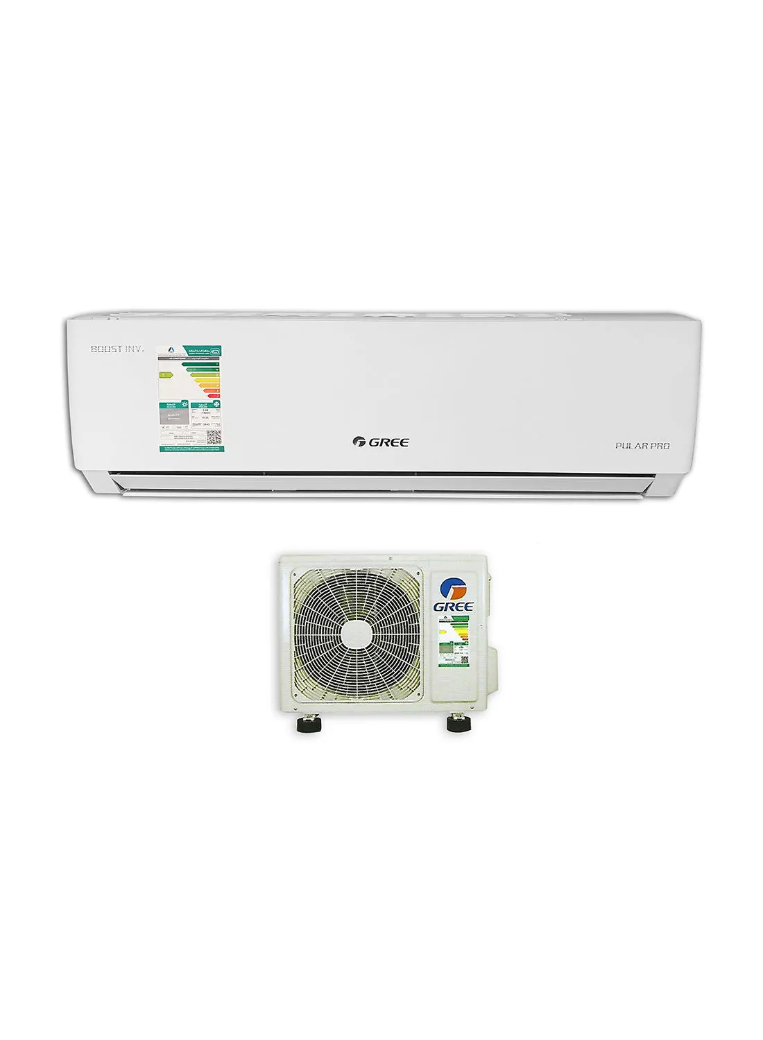 GREE Pular Split Air Conditioner 31800 BTU Hot And Cold With Wifi (2022 Model) 3 Ton GWH36QFXH-D3NTB4A White