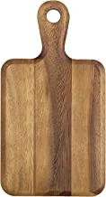 BILLI® Wooden Chopping Board with Handle - Acacia Wood Pizza Peel/Cutting Board/Serving Tray, Pizza Paddle, Brown 35 X 195 X2Cm