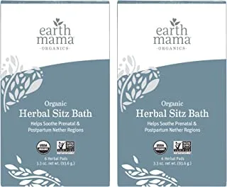 Organic Herbal Sitz Bath by Earth Mama | Soothing Soak for Pregnancy and Postpartum Care, 6-Count (2-Pack)