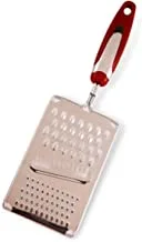 Ascot 3-Way Grater, Silver/Red