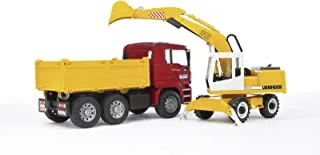 MAN TGA Construction Truck + Liebherr Excavator