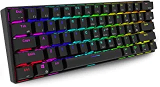 Rk Royal Kludge Gaming Keyboard Red Switch - Black