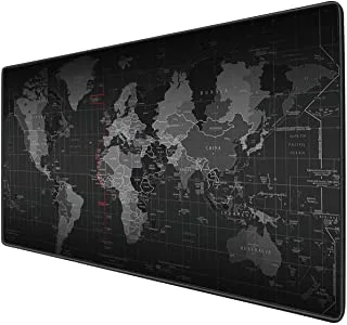 SKY-TOUCH Large Gaming Mouse Pad 900x400mm, World Map Desk Pad Anti-Skid Rubber Base and Stitched Edges, Keyboard Mouse Mat for Gamers, Home, Office and Studio