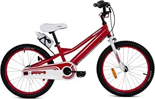 Mogoo Rayon Kids Road Bike For 6-9 Years Old Girls & Boys, Adjustable Seat, Handbrake, Mudguards, Reflectors, Lightweight, Chainguard, Gift For Kids, 20-Inch Bicycle With Kickstand, Red