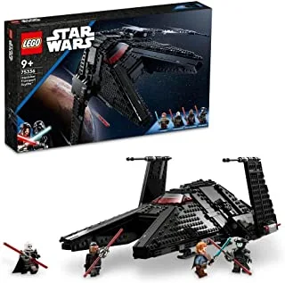 LEGO 75336 Star Wars Inquisitor Transport Scythe, Buildable Toy Starship for Kids, Boys & Girls, Collectible Obi-Wan Kenobi Set with 2 Spring-Loaded Shooters, Ben Kenobi Minifigure and Lightsabers