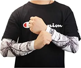 Joerex Spiderman Arm Sleeve, Large, White/Black
