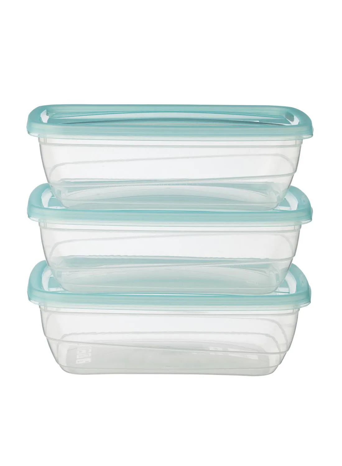 Hema Food Storage Box Clear/Blue 14x19x5.5centimeter