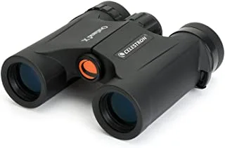Celestron Outland X 10x25 Binoculars Waterproof & Fogproof Binoculars Compact Binoculars for Adults Multi–Coated Optics and BaK–4 Prisms Protective Rubber Armoring