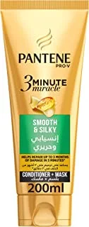 Pantene Pro-V 3 Minute Miracle Smooth & Silky Conditioner + Mask 200 ml