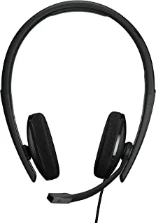 EPOS I SENNHEISER C10 USB headset with microphone | Wired headphones with simple and flexible USB C connection and EPOS BrainAdapt™ Technology