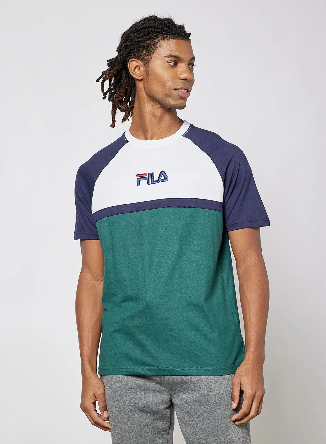 FILA Colourblock Logo T-Shirt