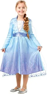 Disney Frozen 2 Classic Elsa Travel Costume, L, Multi-Colour