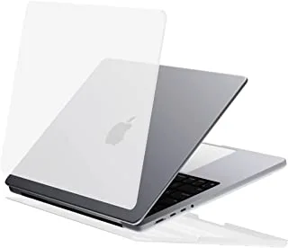 غلاف كمبيوتر محمول ذكي فاخر لجهاز MacBook Pro مقاس 16 بوصة ، مضاد للخدش ، مضاد للتهوية لتبديد الحرارة ، تصميم غير لامع بلوري ، شفاف