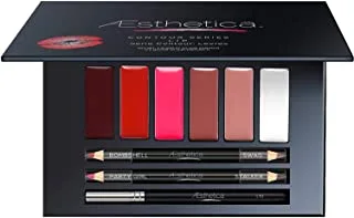 Aesthetica Nude Lip Contour Kit - Contouring and Highlighting Matte Lipstick Palette Set