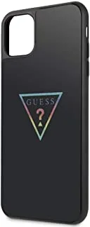 GUESS GUHCN65TRMLBK PC/TPU Triangle Glitter Case for iPhone 11 Pro Max - Black