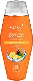 Sovi Soothing Body Wash 250 ml, Papaya and Lemon