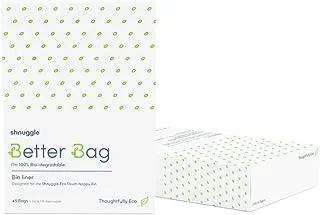 Shnuggle Better Bag Nappy Bin Liners,Green - 45 Pcs/Pack