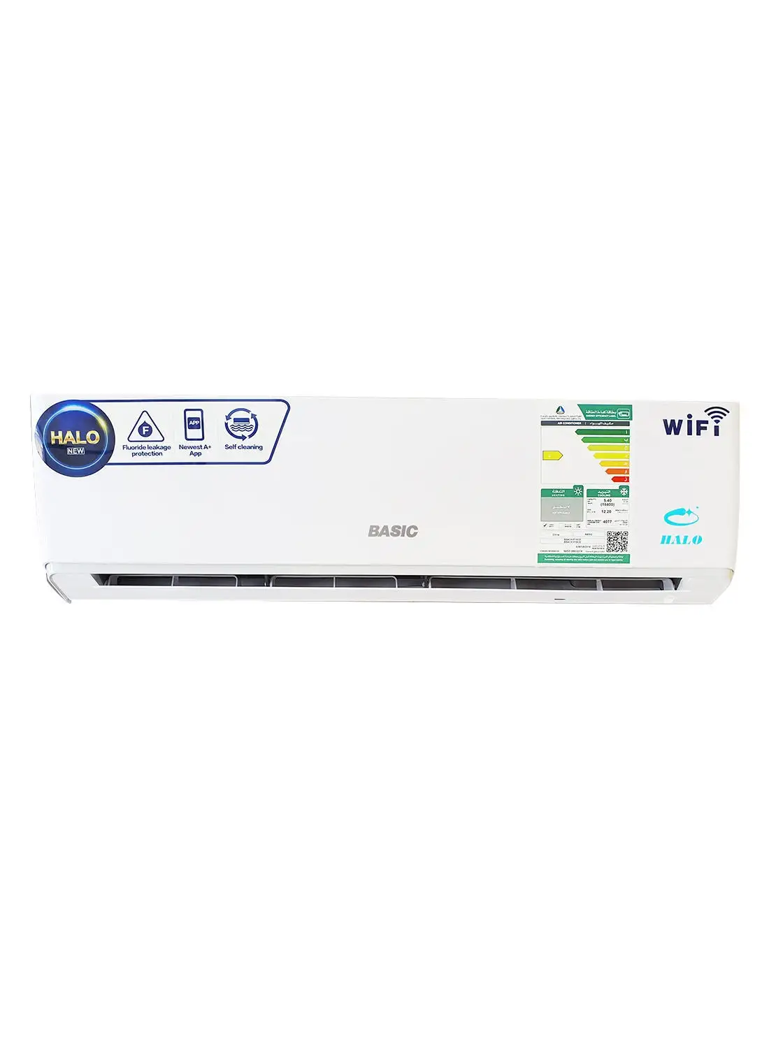 BASIC Halo Split Air Conditioner ( 2.00 Tons)  24000 BTU Cold With Wifi  BSACH-F25CD , BSAC ,( 2022 Model )