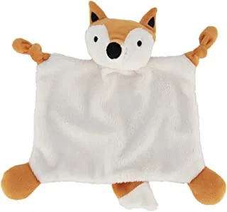 Hema Fox Shape Baby Cuddle Cloth, Orange/White